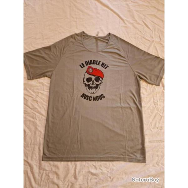 T-shirt para troupes aroportes "Le Diable rit avec nous" DESTOCKAGE!!!