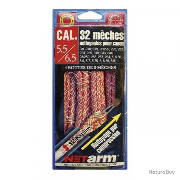 Pack 32 mches rouges - Calibre 5,5  6,5 mm