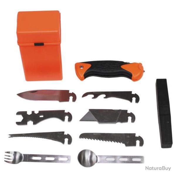 Couteau multifonction - Kit de survie 27 pices