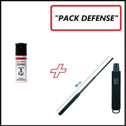 Pack Défense Lacrymogène + Matraque