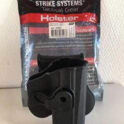 Holster STRIKE SYSTEMS Tactical Gear pour P-07/P-09 Polymère
