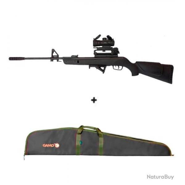 PACK Carabine SHADOW 1000 AR15M16-RED DOT GAMO Cal.5,5 mm 19,9 joules + Red Dot 2x40RD