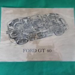 Belle affiche " FORD GT 40 "