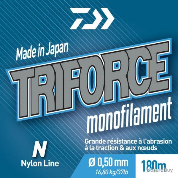 Nylon Daiwa Triforce Transparent 270M 45/100-14,5KG