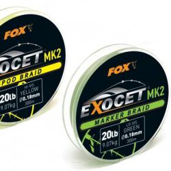 Tresse Fox Exocet Mk2 Spod Braid Yellow 300M 0.18Mm 20Lb