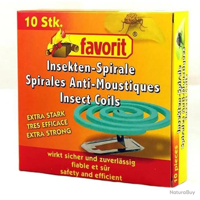 Boîte de 10 spirales anti-moustiques