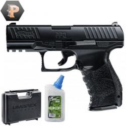 Pistolet Airsoft Walther PPQ billes de 6mm à ressort 0,5J + billes + mallette