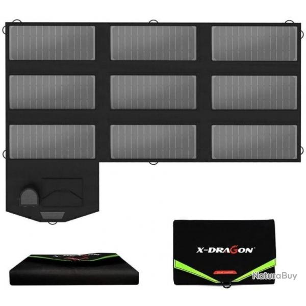 X-Dragon portable panneau solaire 70 W Chargeur Solaire Pliable Panneau solaire