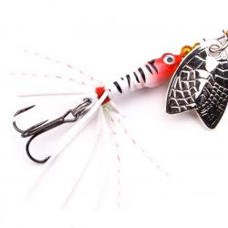 Cuiller Tournante Spro Larva Mayfly Micro Spinner 4g Red Head