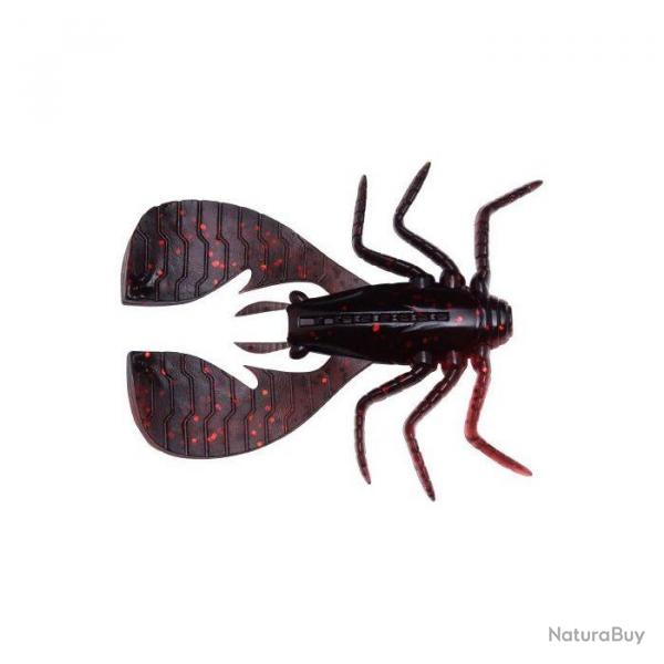 Leurre Souple Megabass Fuwabug 4,6cm Black Back Clear Red Par 6