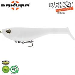 Leurre Souple Sakura Dekai Swimbait 150 150mm 56.6g Pearl white