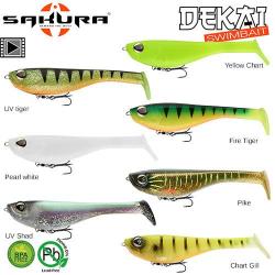 Leurre Souple Sakura Dekai Swimbait 150 150mm 56.6g Pearl white