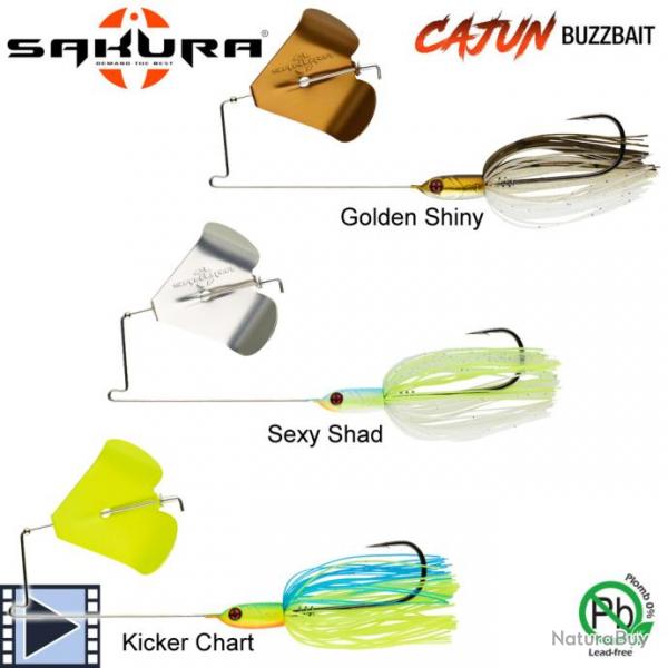 Leurre Sakura Buzzbait Cajun 3/8 Oz 10.5g Sexy Shad