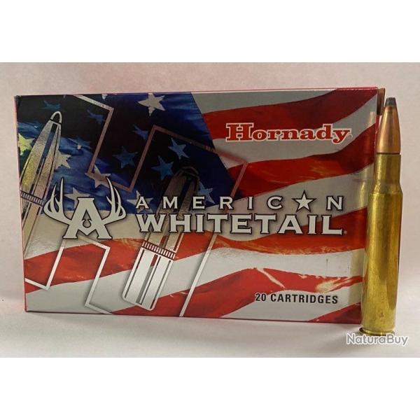 20 CARTOUCHES HORNADY INTERLOCK WHITETAIL 180GR CALIBRE 30-06