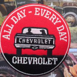All Day Every Day Chevrolet ( Patch brodé à coudre ou à coller au fer - 90 mm )  N