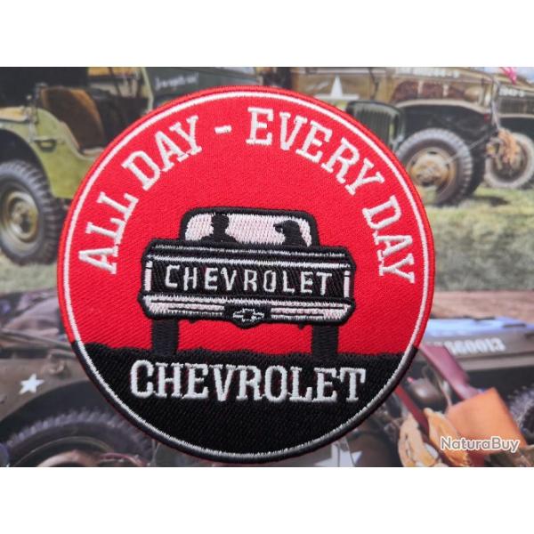 All Day Every Day Chevrolet ( Patch brod  coudre ou  coller au fer - 90 mm )  N