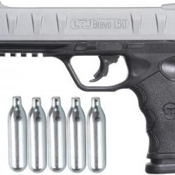 Pistolet CO2 à balles de caoutchouc Less Than Lethal Bravo 1.50 (18 Joules)