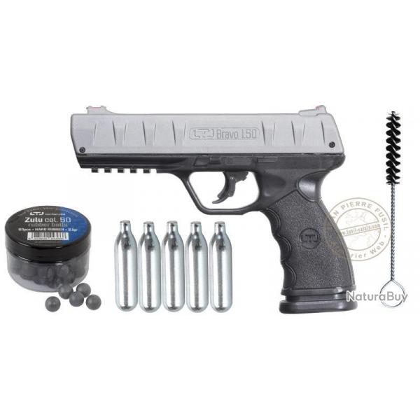 Pistolet CO2  balles de caoutchouc Less Than Lethal Bravo 1.50 (18 Joules)