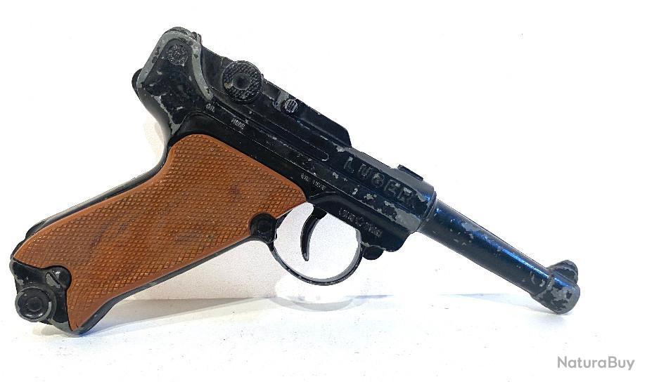 Pistolet revolver à amorces LUGER 9mm Made in England - Jouets