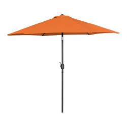 Parasol de terrasse hexagonal diamètre 300 cm inclinable orange 14_0007553