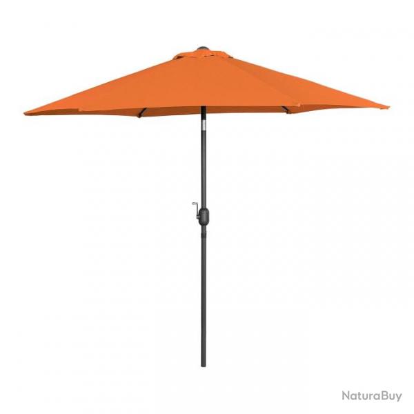 Parasol de terrasse hexagonal diamtre 300 cm inclinable orange 14_0007553
