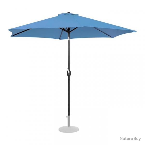 Parasol de terrasse hexagonal diamtre 300 cm inclinable bleu 14_0007555