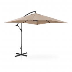 Parasol déporté rectangulaire 250 x 250 cm inclinable crème 14_0007585