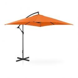 Parasol déporté rectangulaire 250 x 250 cm inclinable orange 14_0007602