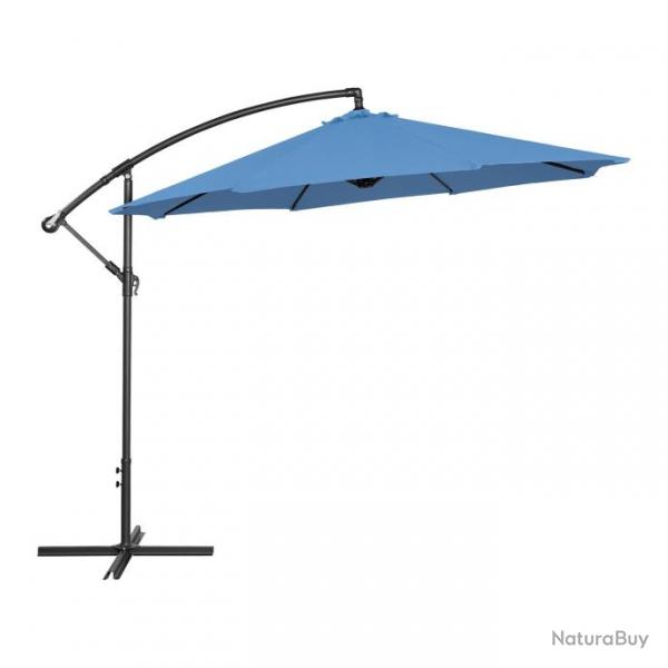 Parasol dport rond diamtre 300 cm inclinable bleu 14_0007597