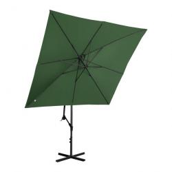 Parasol déporté - Vert - Rectangulaire - 250 x 250 cm - Inclinable 14_0007601
