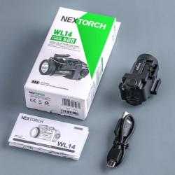 Nextorch WL14 Mini lampe d'arme rechargeable 500 lumens