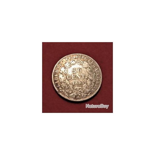 1895 piece de 50 centimes argent "CERES"