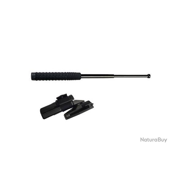 Bton tlescopique acier durci poigne caoutchoux 16"