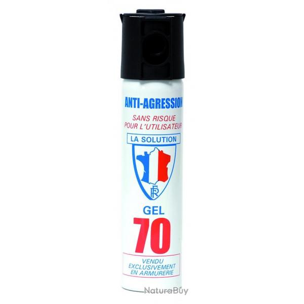 Bombe anti-agression au gel lacrymogne 75ML