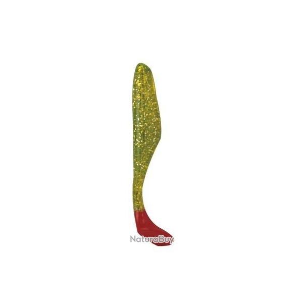 Leurre Souple Bass Assassin Turbo Shad 10cm Chartreuse / Red Tail