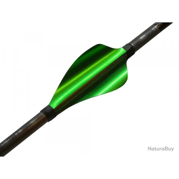XS-WINGS - Plumes 50 mm High Profile DROITIER (RH) VERT MTALLIQUE