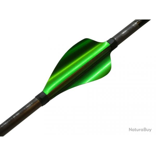 XS-WINGS - Plumes 50 mm High Profile GAUCHER (LH) VERT MTALLIQUE