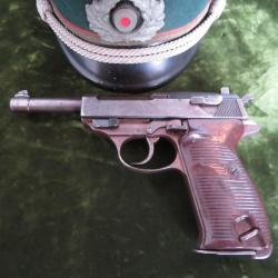 Pistolet semi automatique Walther P 38 fin de guerre  ( ac 44)