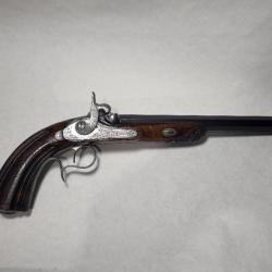 Pistolet de duel Liégeois original