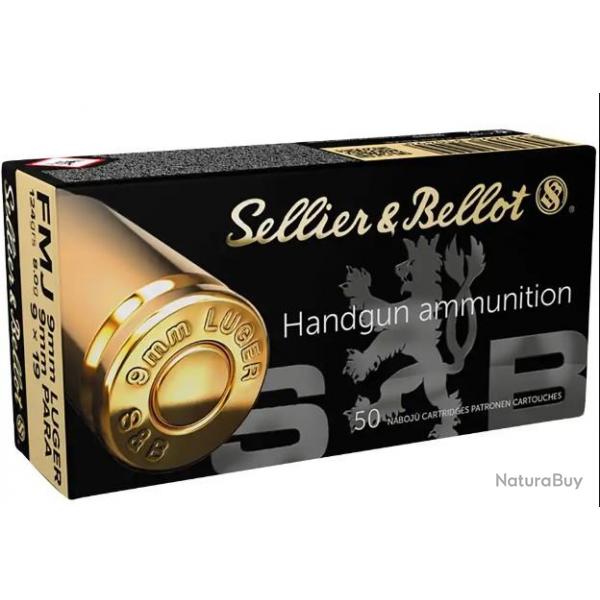 Sellier & Bellot FMJ 9x19 124grs 8.0g x50