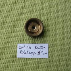 Lissoir  laiton  cal  16  ( filetage  5 mm )