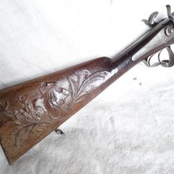 FB-83) lot magnifique  fusil a broches  cal 12 = léopold bernard  canonnier a paris en 1874