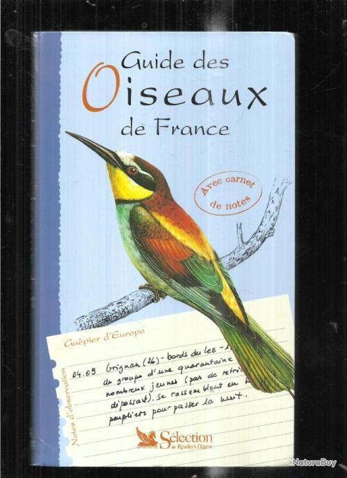 Guide Des Oiseaux De France Avec Carnet De Notes , - Livres Sur Les ...