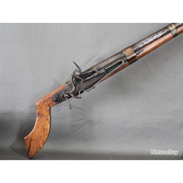 Rare fusil à silex Indochinois -  Indochine, 19ème début 20ème