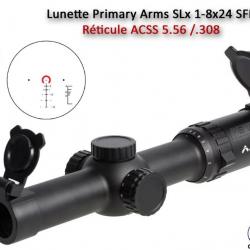Lunette Primary Arms SLx 1-8x24 SFP - Réticule ACSS 5,56 / .308