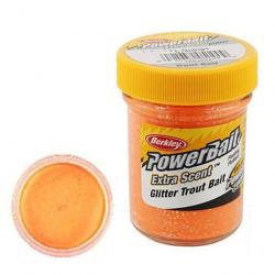 DP23 - Pâte à truite Berkley PowerBait Select Glitter Trout Bait Fluo Orange