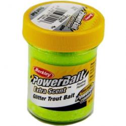 DP23 - Pâte à truite Berkley PowerBait Select Glitter Trout Bait Chartreuse
