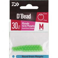 DP23 - Perles rondes Daiwa D'Bead S Vert Phospho