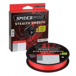 DP23 - Tresse SpiderWire Stealth® Smooth8 x8 PE Braid - 150 m Rouge 15/100