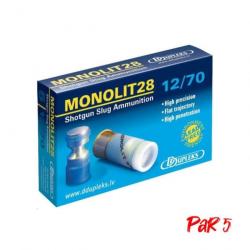 Balles Dupleks Monolit 28 - Cal. 12/70 Par 5